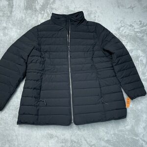 Nautica Women's XXL Puffer Jacket Black Polyester c0339